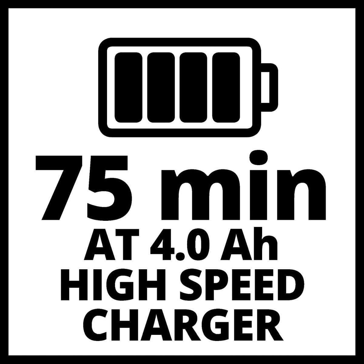 Einhell 4512042 power-x-change starter kit, caricabatteria e batteria da 4000 mah li-ion, nero, rosso 4000 mah li-ion single