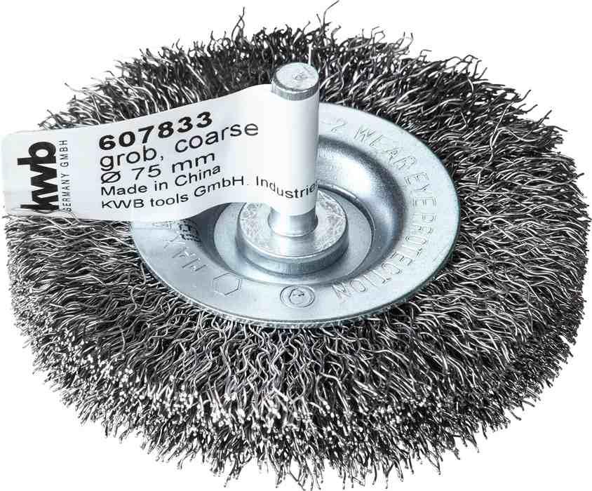 SPAZZOLA A DISCO IN ACCIAIO mm 75x h15mm