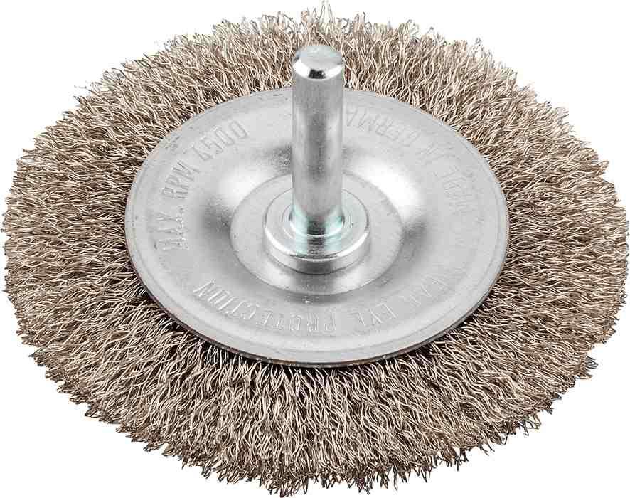 SPAZZOLA A DISCO IN ACCIAIO INOX mm 75