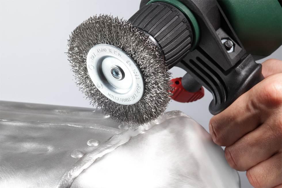 SPAZZOLA A DISCO IN ACCIAIO INOX mm 75