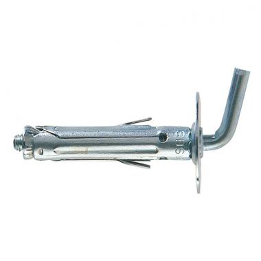 Tassello acciaio sbs 9 con gancio corto