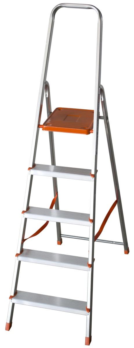 Scala in alluminio eurodomus 5 gradini