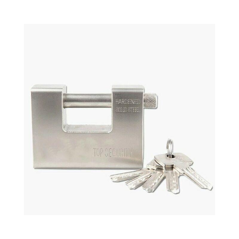 LUCCHETTO A BAIONETTA IN OTTONE PARZIALMENTE CORAZZATO FT BUNKER mm 96