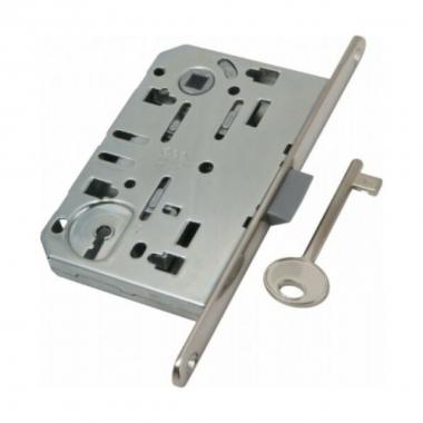 Serratura infilare patent tondo 50 scrocco centrale cromato