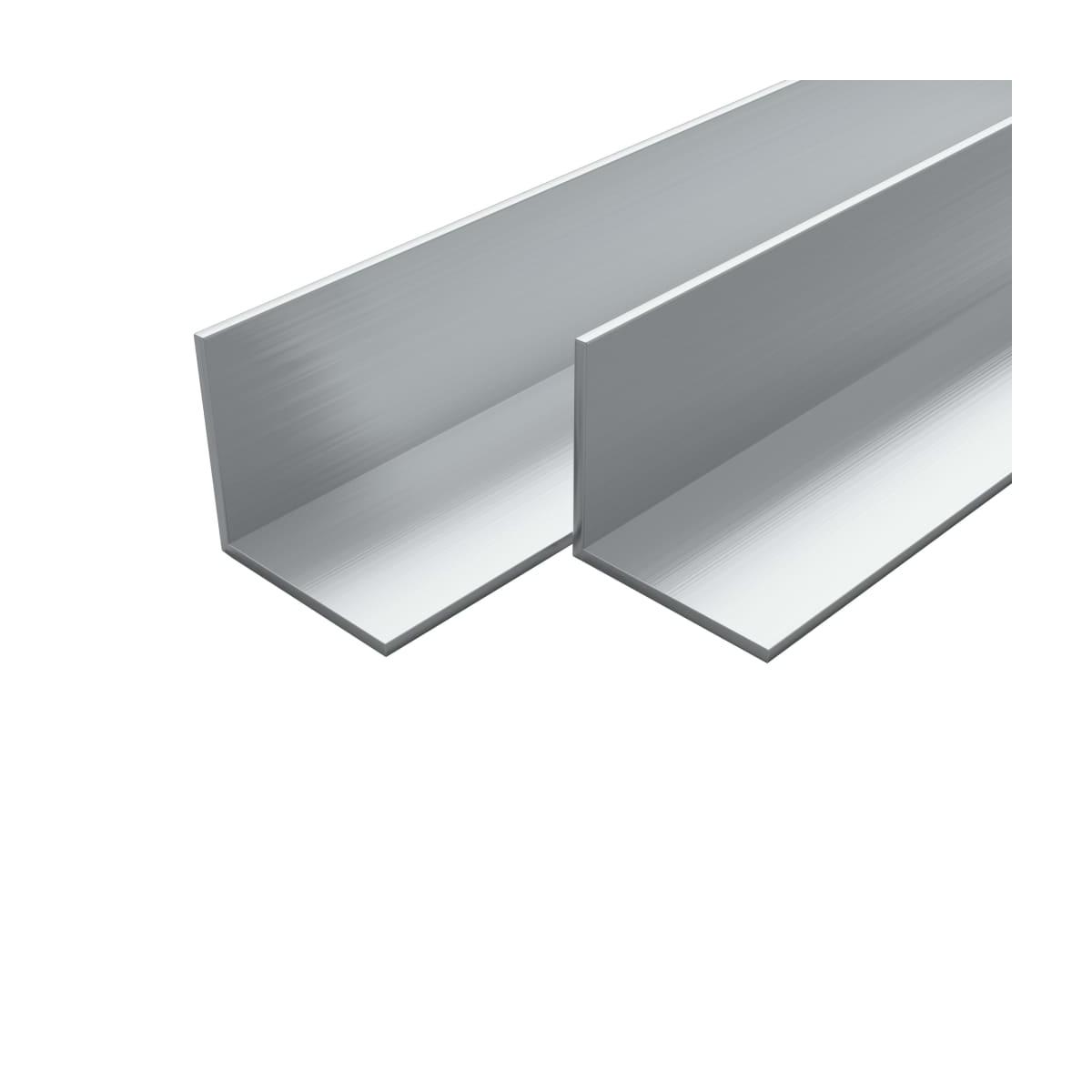 Profilo rettangolare  all.argento 20x10x1 asta 2 mtl