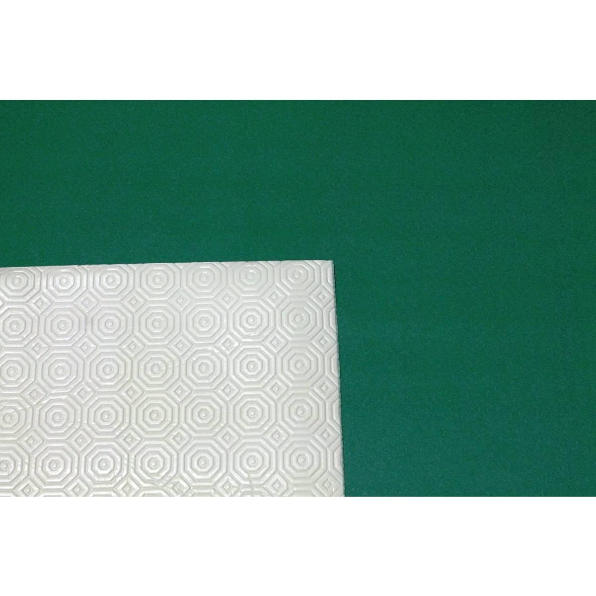 TOVAGLIATO  OCTAGONE STAMPATO h140 BIANCO-VERDE