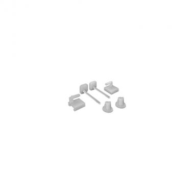 Coppia supporti plastica p/sedili pvc