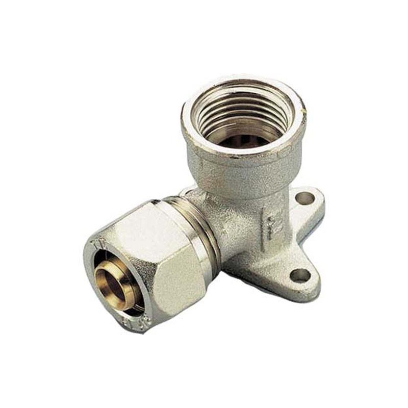 RACC.MULT.CURVO FEMMINA C/FLANGIA 1/2x16