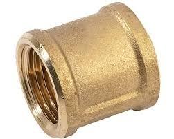 Manicotto ottone cromato ff 3/8