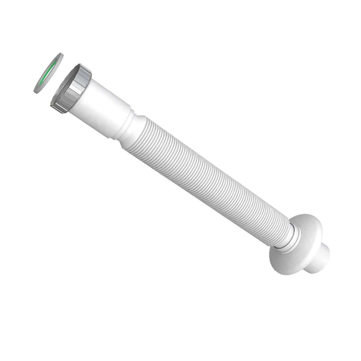 TUBO ALLUNGABILE CON GHIERA IN OTTONE E ROSONE 1"1/4 X 32