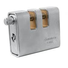 Lucchetto doppia mandata in ottone corazzato corbin mm 80